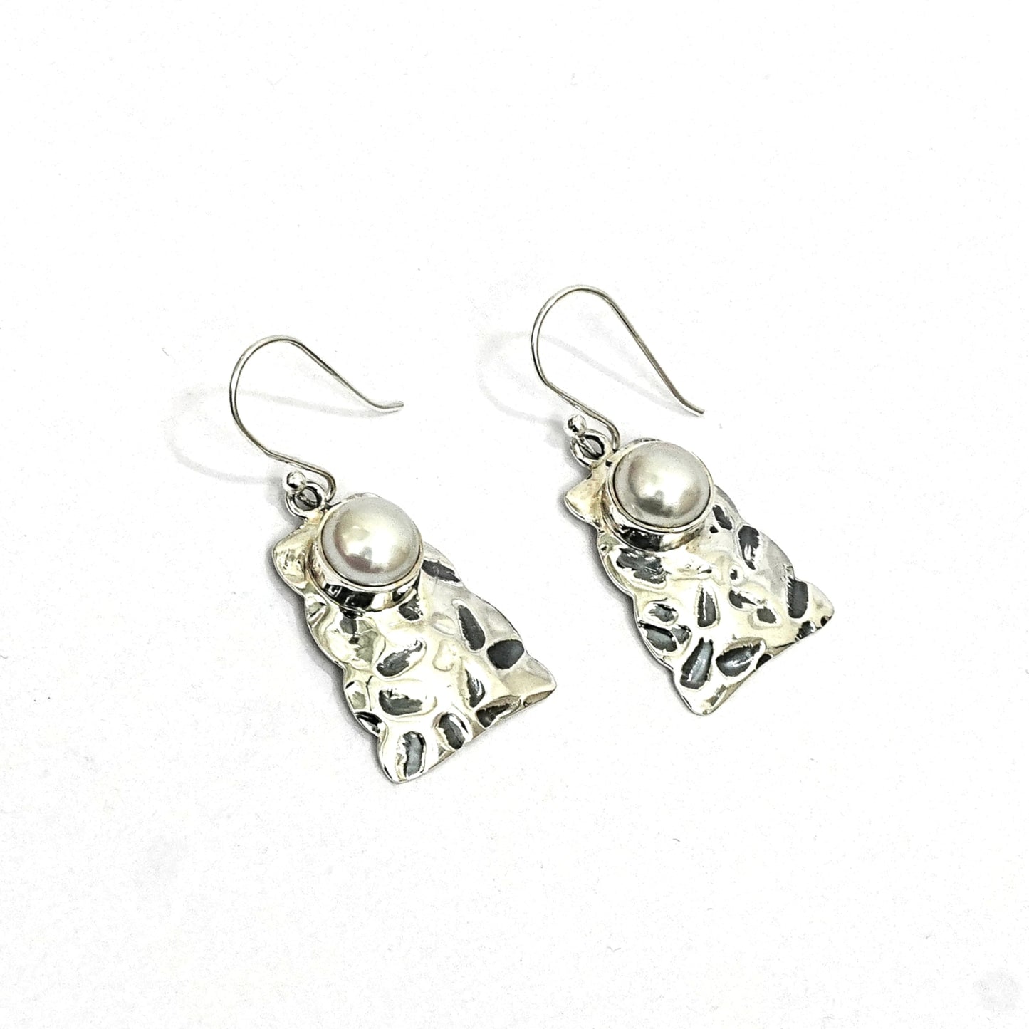 Chandrika Pearl Cascade Sterling Silver Necklace Set