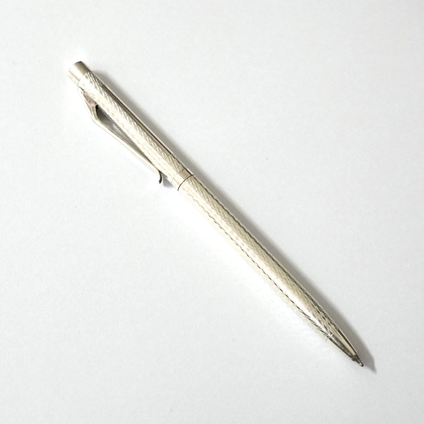 Sterling Silver Luxury Pen – Textured Design