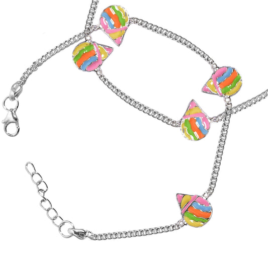 🌈 Colorful Charm Kids Anklet