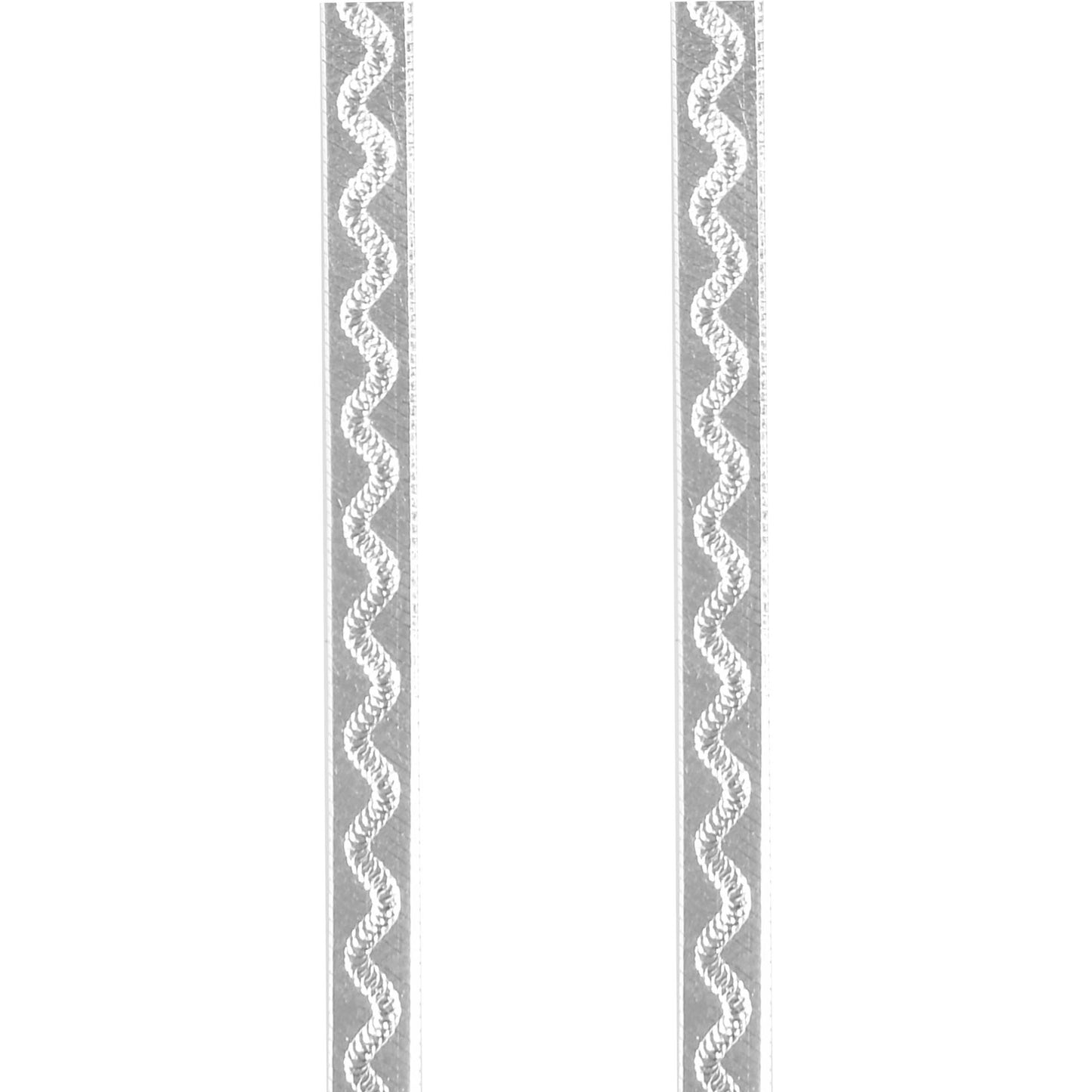 Women’s Silver Chain Necklace – Wavy Ribbon Design (Size 20 inch)