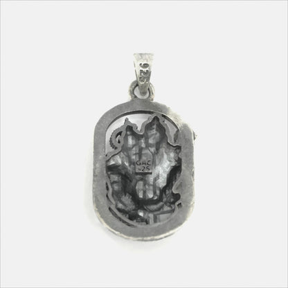 Lord Rama & Hanuman Pendant – Oval Relief (4 cm)