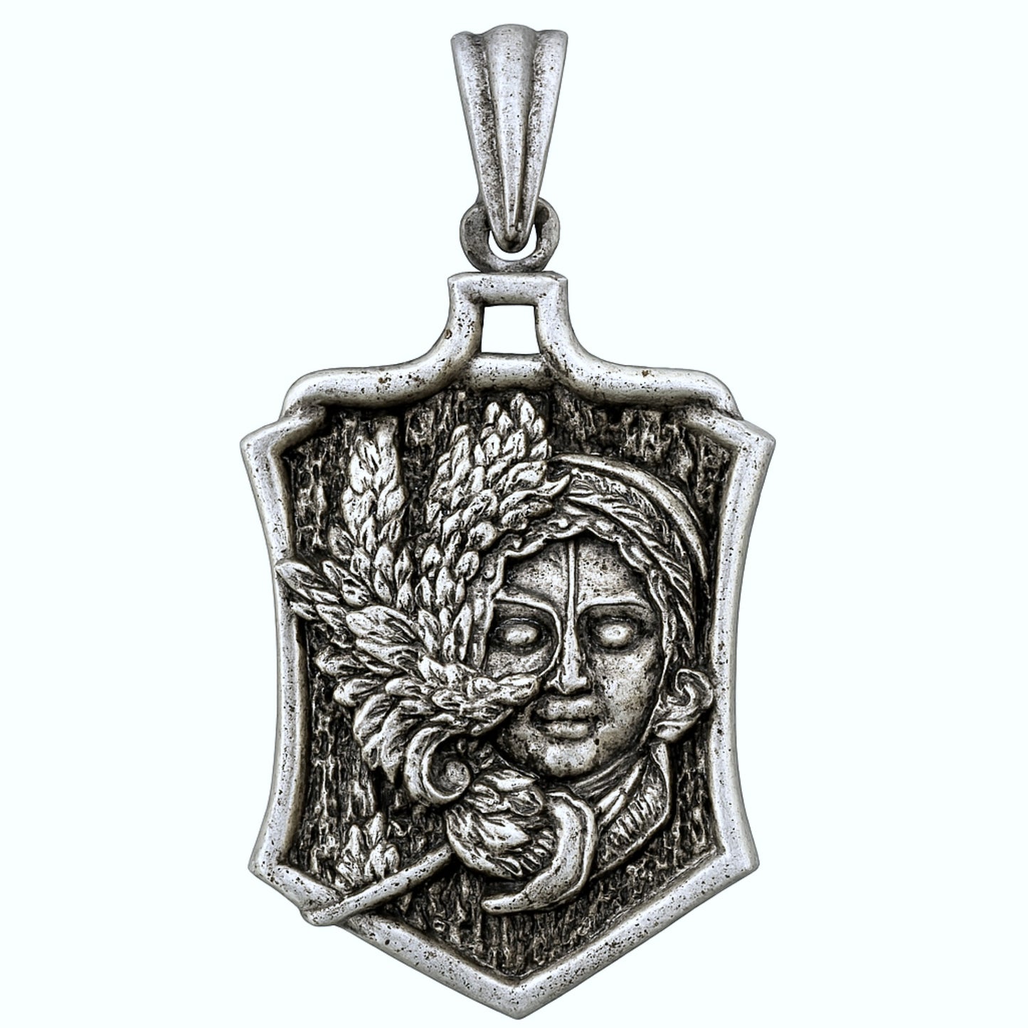 Lord Krishna Face Pendant – Divine Grace (4.5 cm)