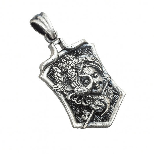 Lord Krishna Face Pendant – Divine Grace (4.5 cm)