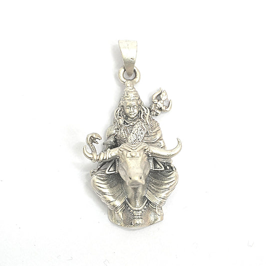 Lord Shiva Pendant – Riding Nandi (3.8 cm)