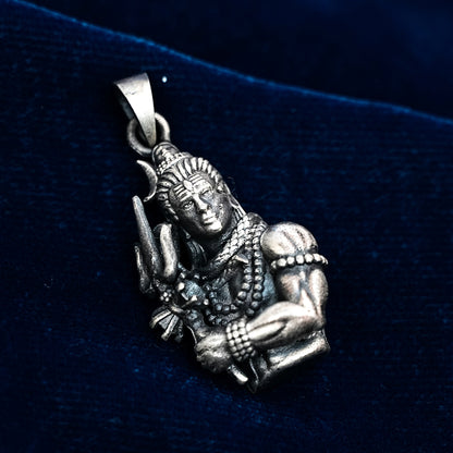 Lord Shiva Pendant – Divine Serenity (3.5 cm)