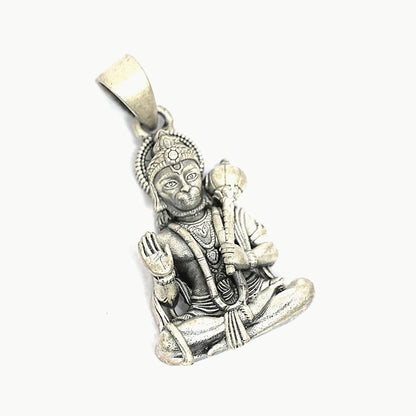 Lord Hanuman Pendant – Meditative Blessings (3.8 cm)