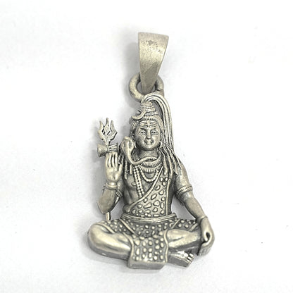 Lord Shiva Pendant – Meditative Blessings (3.6 cm)