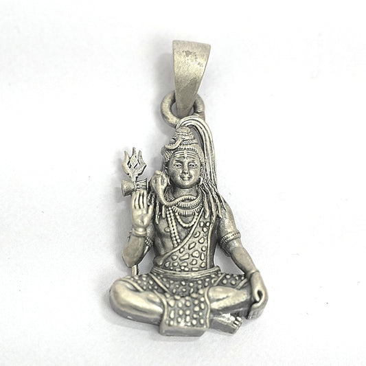 Lord Shiva Pendant – Meditative Blessings (3.6 cm)