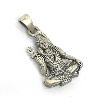 Lord Shiva Pendant – Meditative Blessings (3.6 cm)