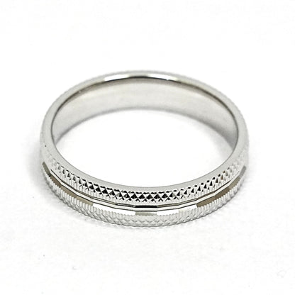 Men’s Sterling Silver Ring – Textured Elegance (Size 12)