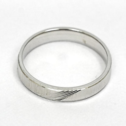 Men’s Sterling Silver Ring – Crisscross Texture (Size 20)