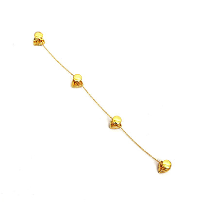 Men’s Sterling Silver Kurta Buttons – Gold-Plated Moissanite Polki & Enamel Set (Standard Size)