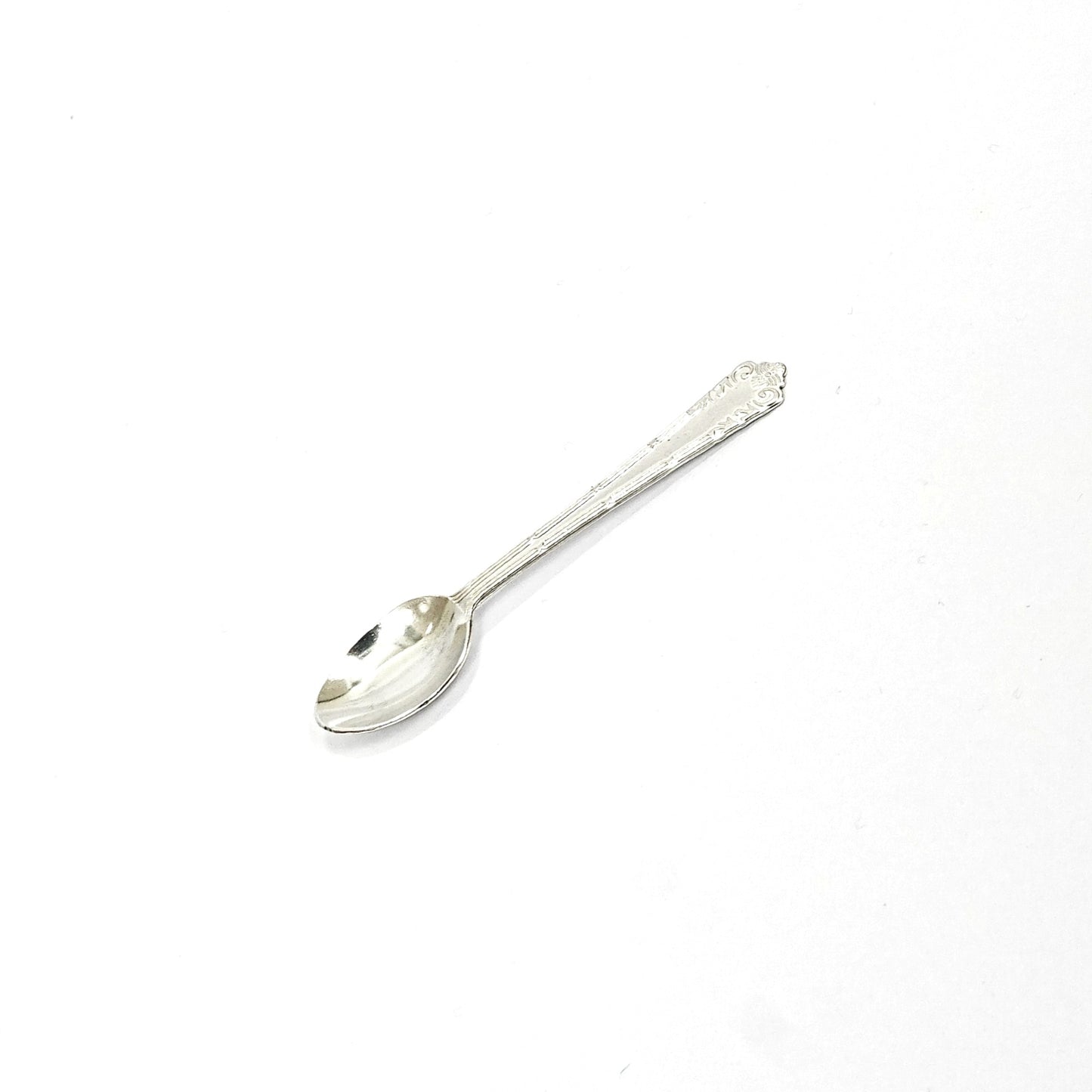 Sterling Silver Pooja Spoon – Ornate Design (3 inch)