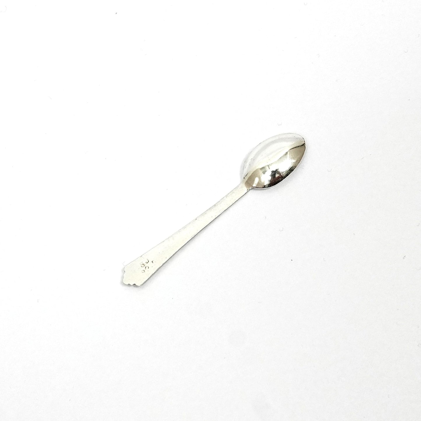 Sterling Silver Pooja Spoon – Ornate Design (3 inch)