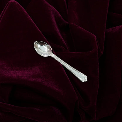 Sterling Silver Pooja Spoon – Ornate Design (3 inch)