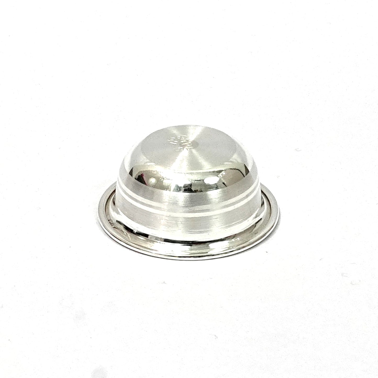 Sterling Silver Pooja Katori – Ornate Design (1.5 inch width, 0.5 inch depth)
