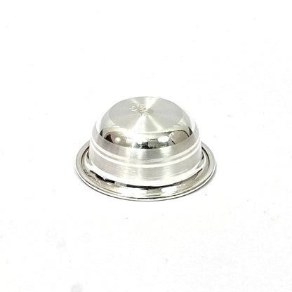Sterling Silver Pooja Katori – Ornate Design (1.5 inch width, 0.5 inch depth)