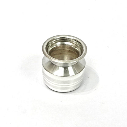 Sterling Silver Pooja Lota – Compact Design (1 inch)