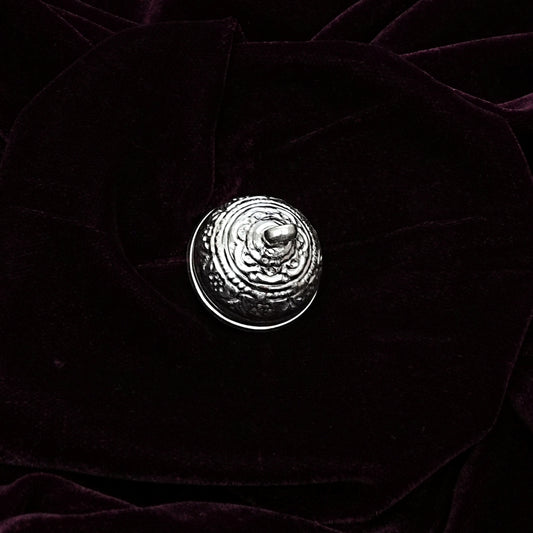 Sterling Silver Chhatra – Ornate Floral Design (1.25 inch)