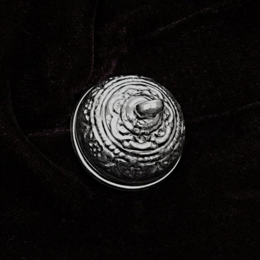 Sterling Silver Chhatra – Ornate Floral Design (2 inch)