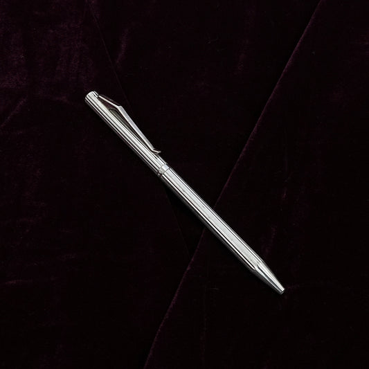 Pure Silver Pen – Textured Design (Standard Size)