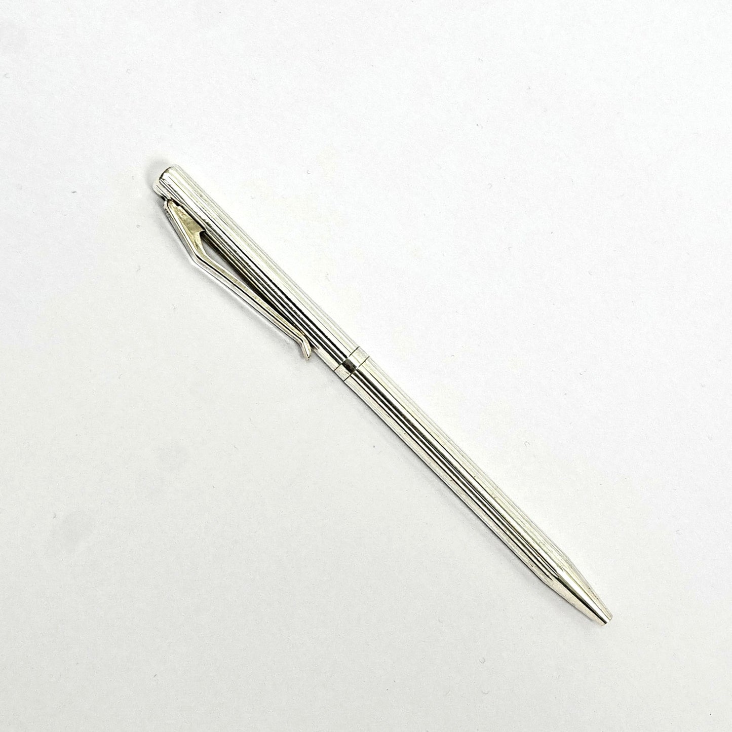 Pure Silver Pen – Textured Design (Standard Size)