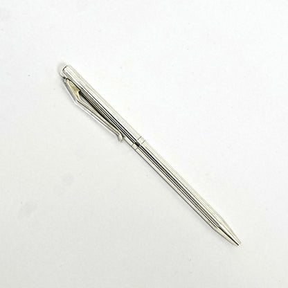 Pure Silver Pen – Textured Design (Standard Size)