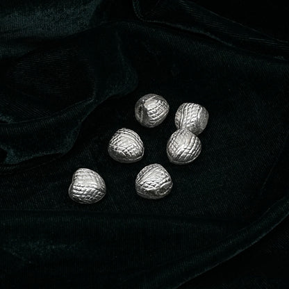 Sterling Silver Supari Set – Ornate Design (Set of 5, 1.25–1.5 cm)