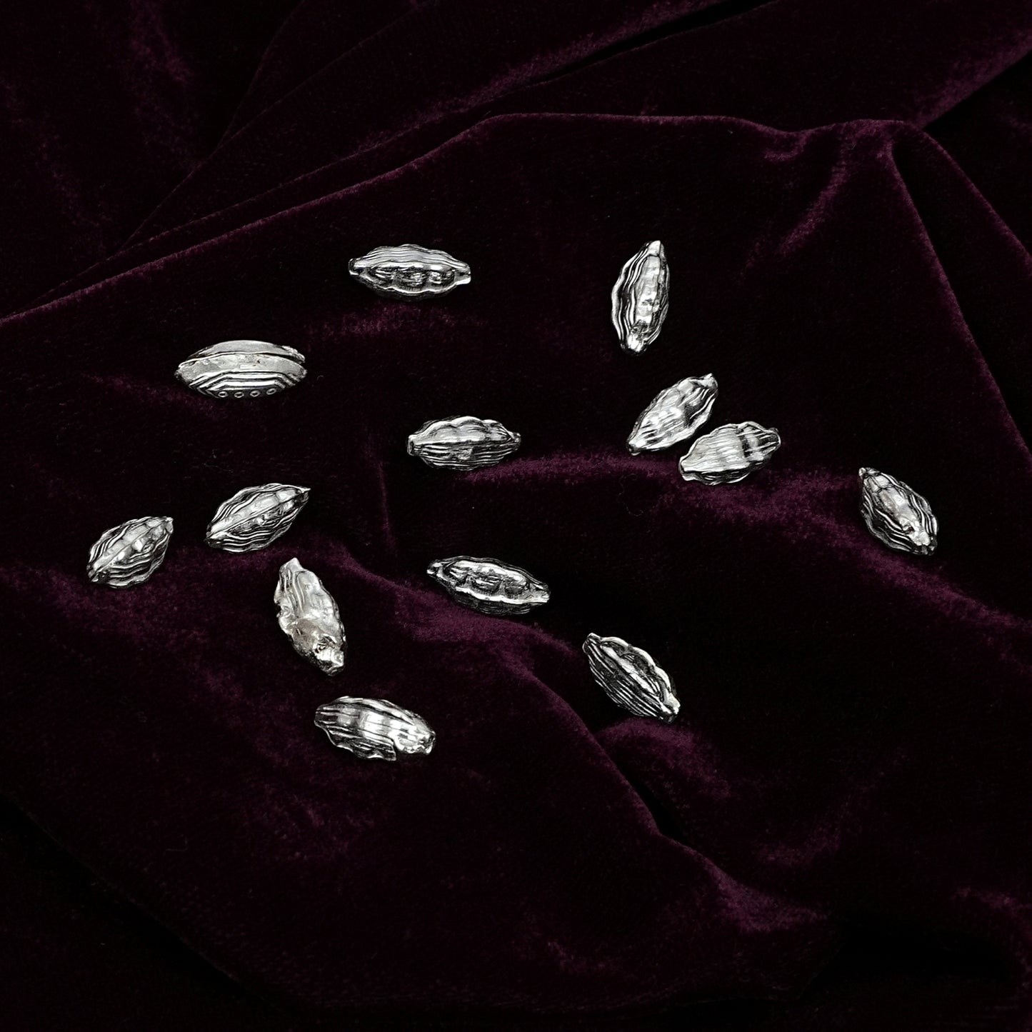 Sterling Silver Elaichi – Ritual Set of 5 (0.5 inch each)