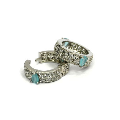 Sterling Silver Krishna Accessories Set – Bansuri, Mala, Mukut & Kada (Turquoise Gemstones)
