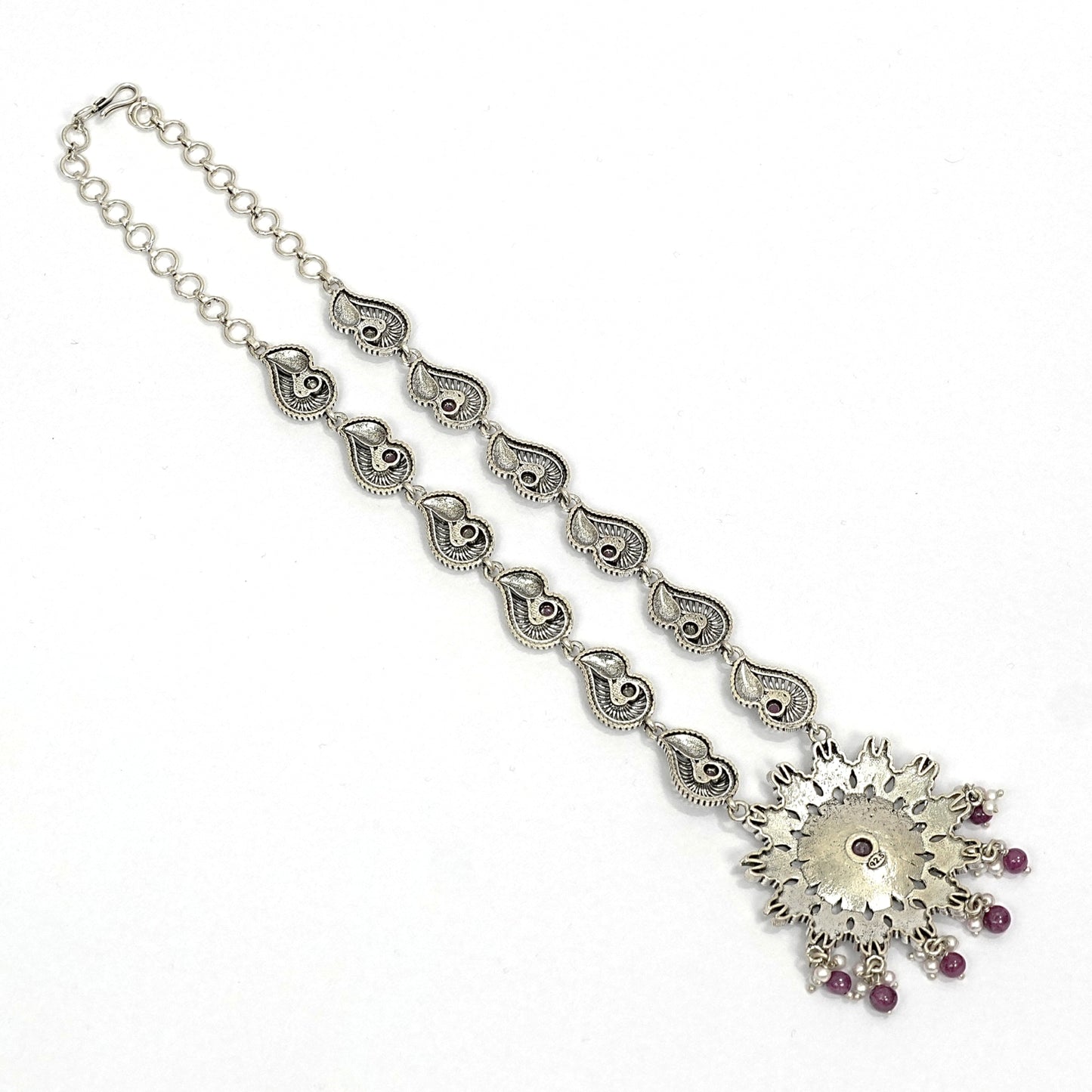 Sterling Silver Tribal Necklace Set – Necklace & Earrings