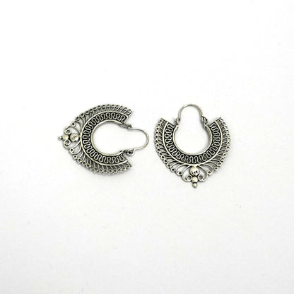 Sterling Silver Earrings – Tribal Filigree Motif