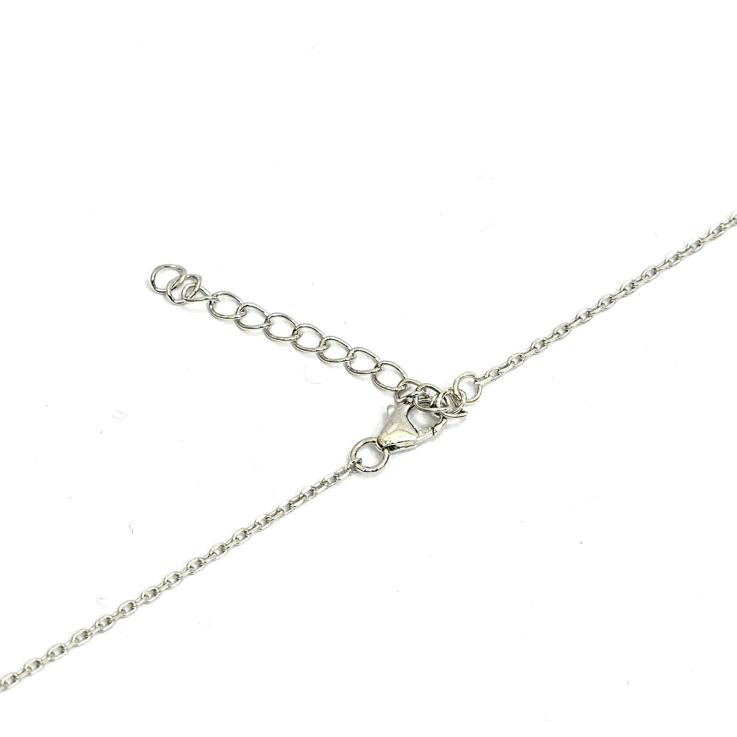 Sterling Silver Necklace – Interlocking Circle Motif with CZ Stones