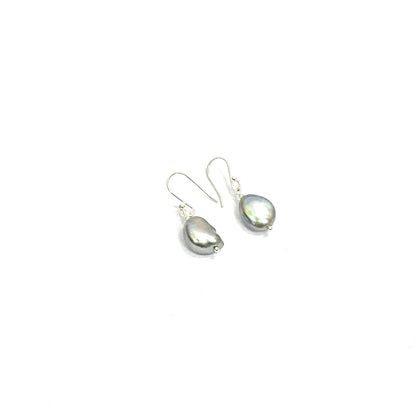 Sterling Silver Necklace Set – Real Grey Pearls