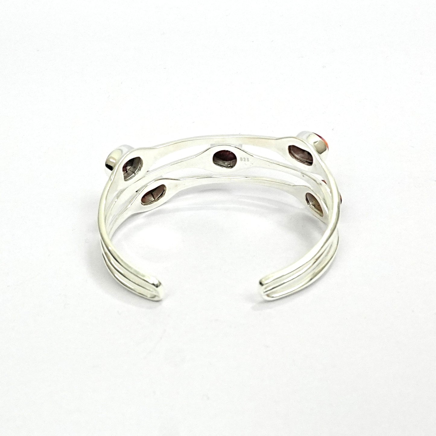 Aura Quartz Sterling Silver Statement Bracelet