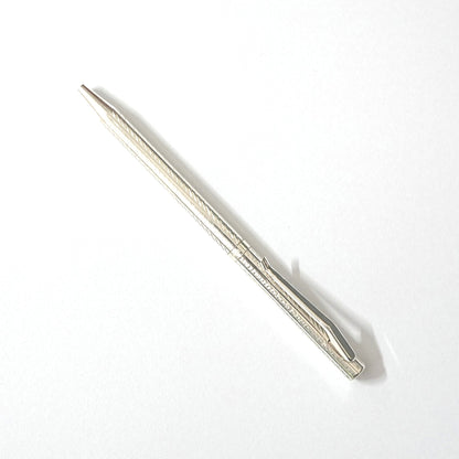Pure Silver Pen – Spiral Textured Design (Standard Size)