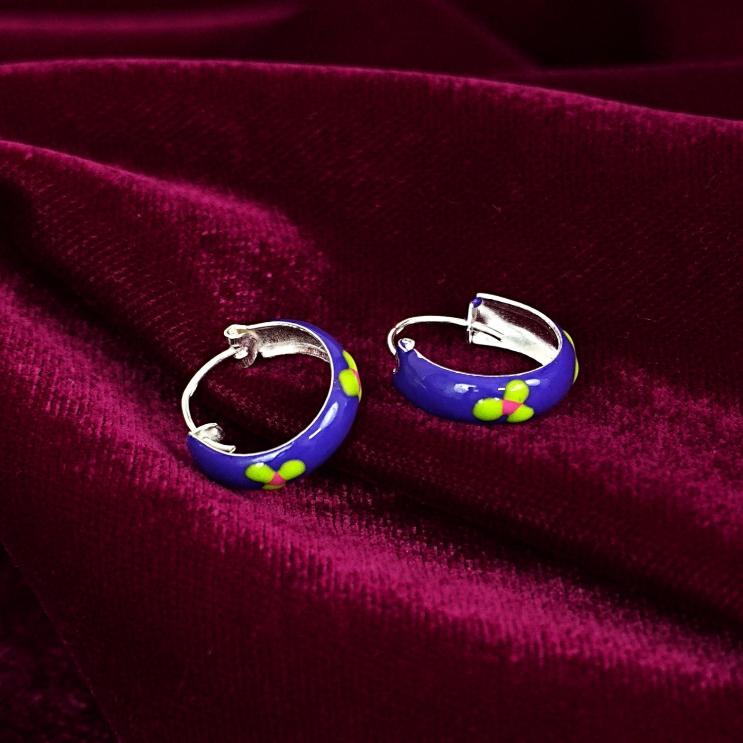 Ocean Bloom Hoop Earrings – Kids Collection