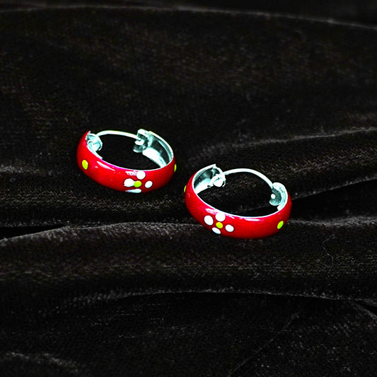 Polka Joy Hoop Earrings – Kids Collection