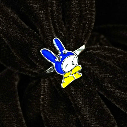 Winking Bunny Cartoon Ring – Kids Collection