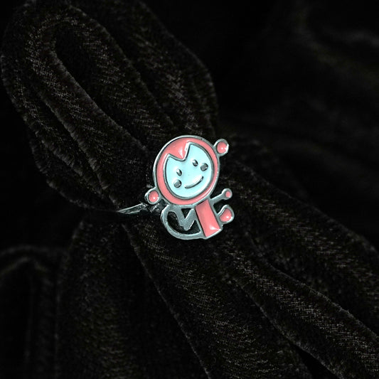 Cheerful Monkey Cartoon Ring – Kids Collection