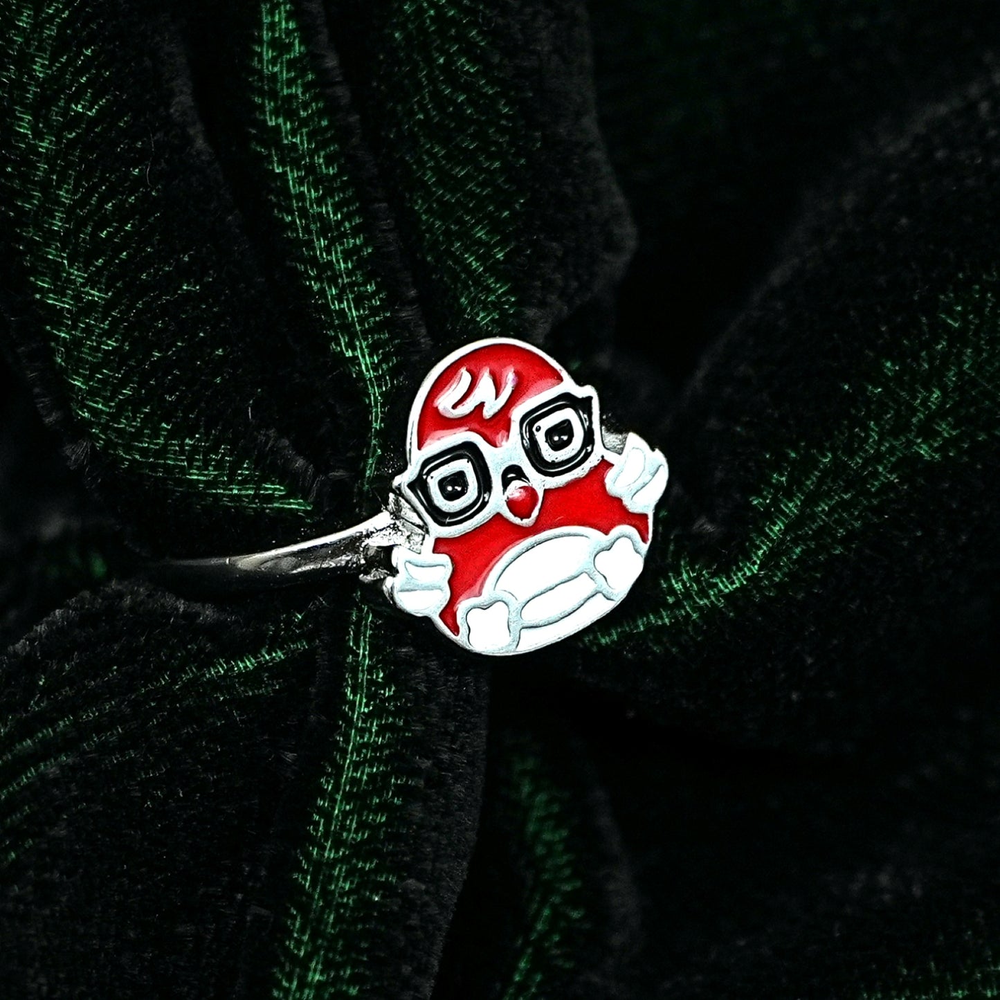 Red Cap Cartoon Ring – Kids Collection