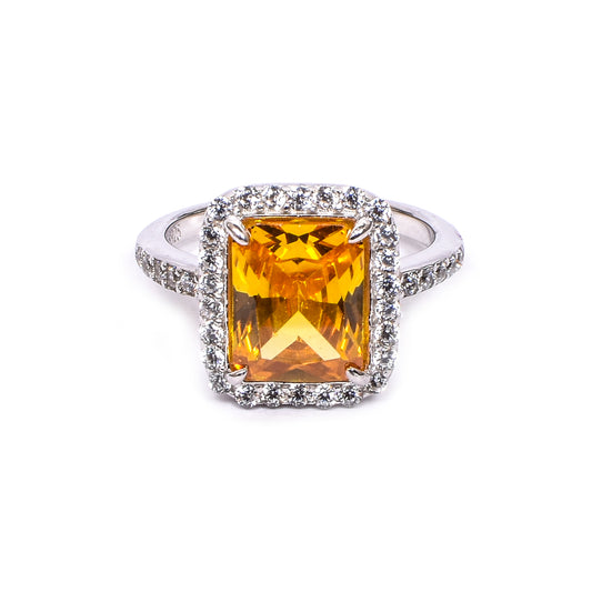 🔶 Yellow Gemstone Ring