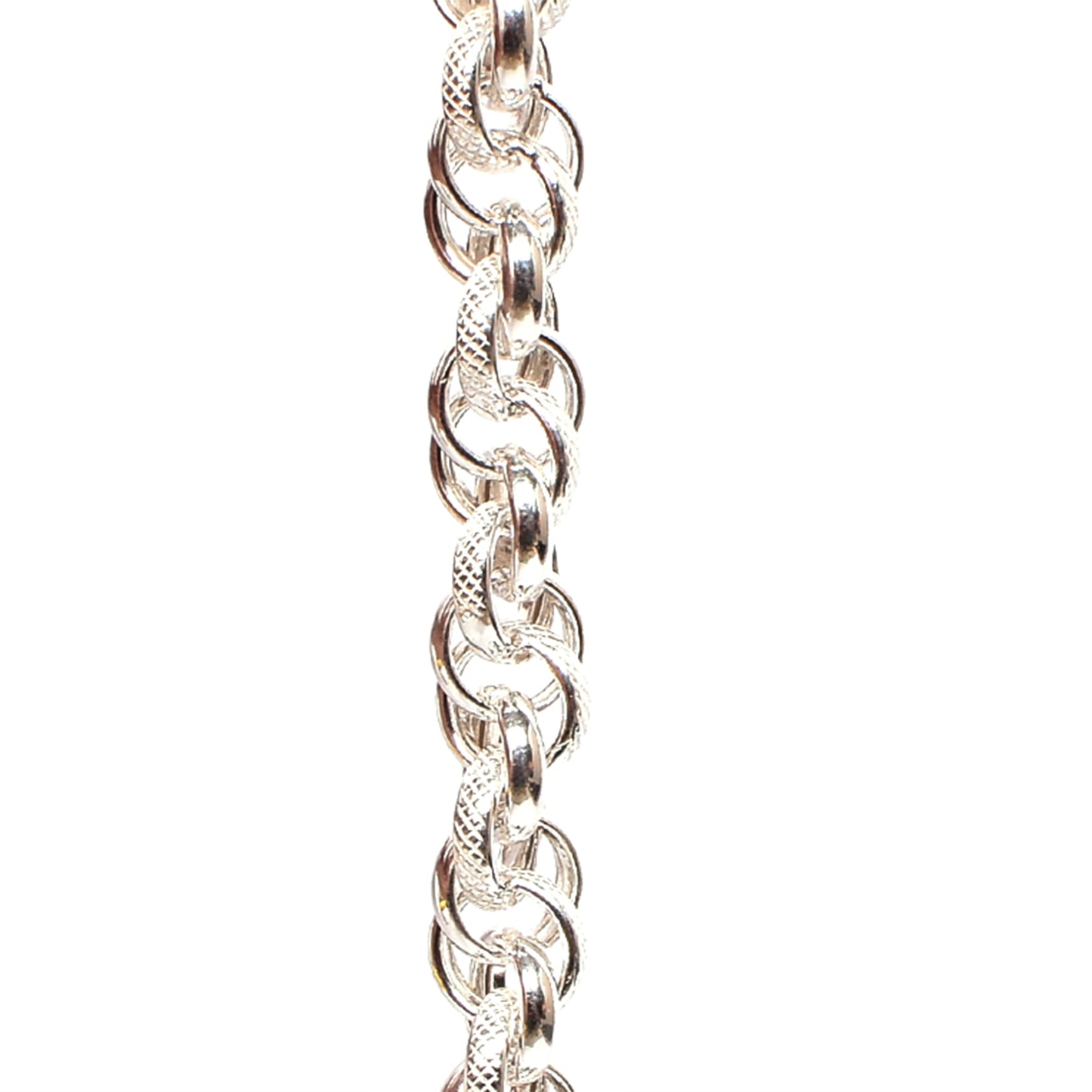 Kids Silver Bracelet – Interwoven Link Design (12.3 cm)