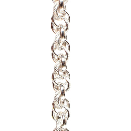 Kids Silver Bracelet – Interwoven Link Design (12.3 cm)