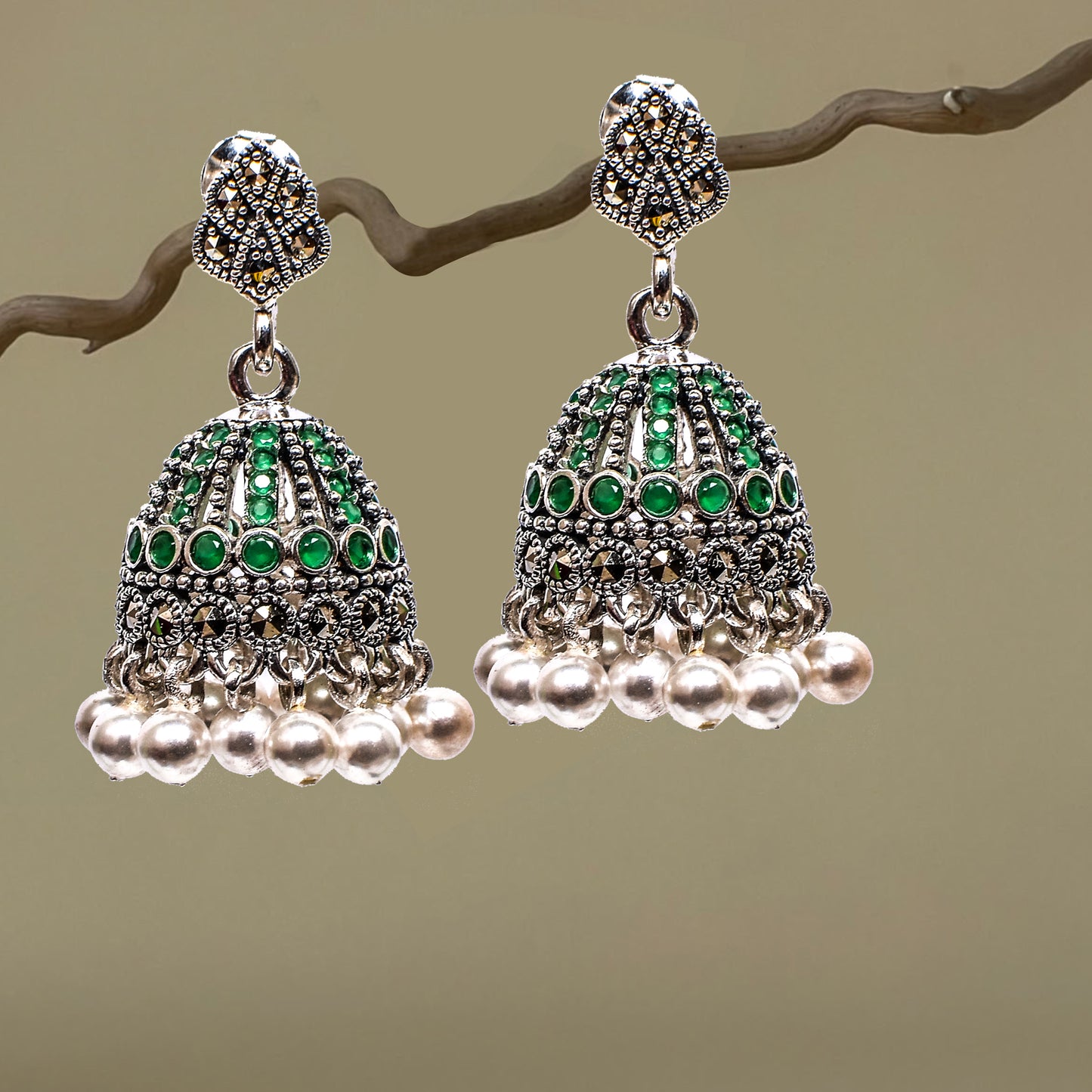 💚 Traditional Jhumki Earrings