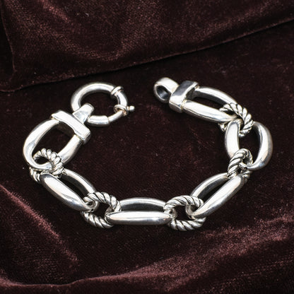 🔗 Men's Silver Link Bracelet