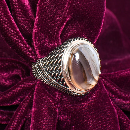 💠 Men's Ornate Gemstone Ring