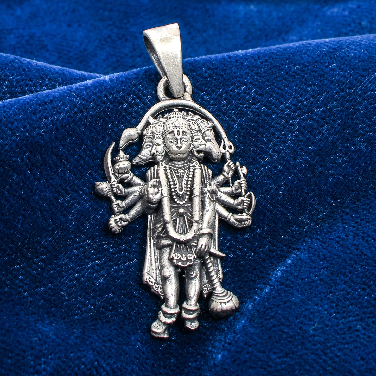 Panchamukhi Hanuman Pendant – Antique Finish