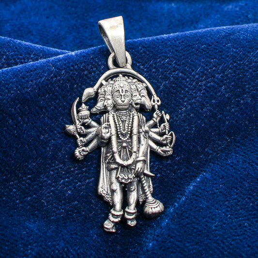 Panchamukhi Hanuman Pendant – Antique Finish