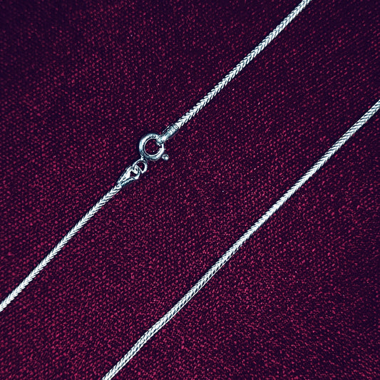 Women’s Sterling Silver Chain – Fine Link Design (16 inch)